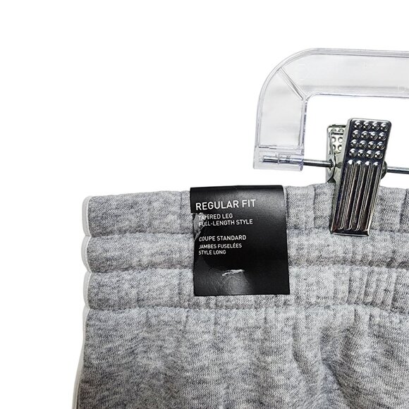 Adidas Mens Size 3XLT Gray Jogger Pants W/ White Stripes Drawstring Waist - Picture 8 of 10